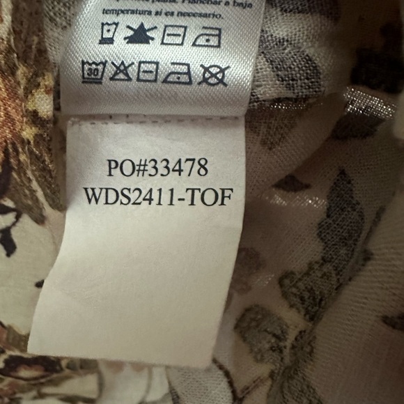 Fatherty Willow Wrap Dress Size XS In Taos Floral Mini Linen Blend Floral - Picture 7 of 7